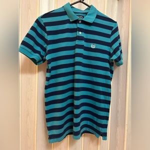 Men’s blue striped shirt size small